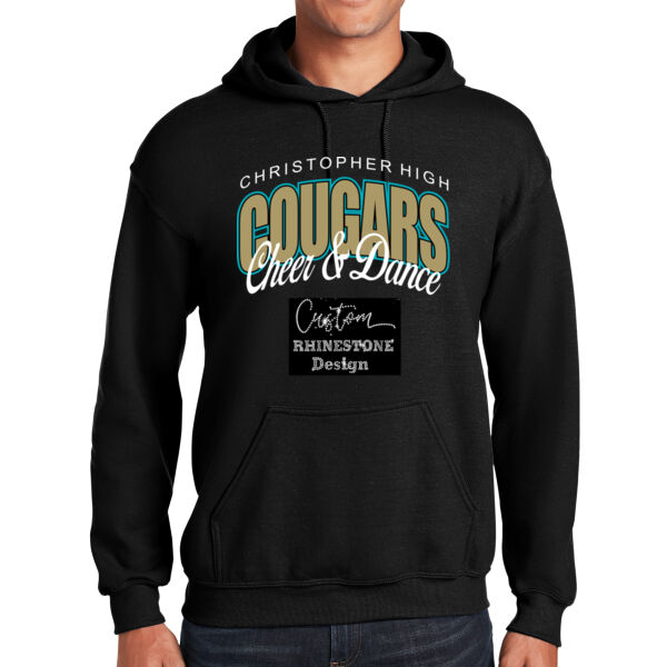 Christopher Cougars Cheer and Dance Rhinestone - Heavy Blend Hooded Sweatshirt Thumbnail