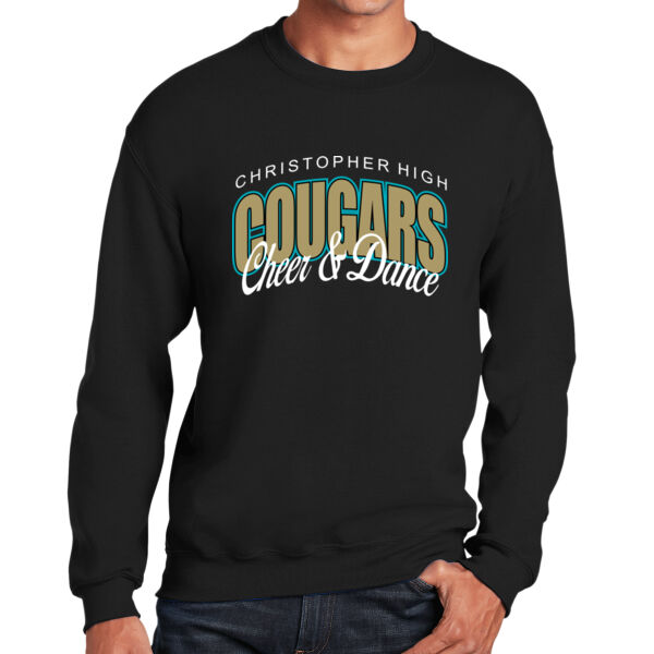 Christopher Cougars Cheer and Dance - Heavy Blend Crewneck Sweatshirt Thumbnail