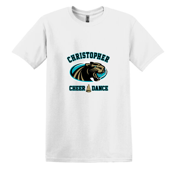 Christopher Cheer and Dance - Heavy Cotton 100% Cotton T Shirt 2 Thumbnail