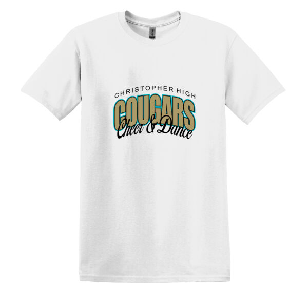 Christopher Cougars Cheer and Dance - Heavy Cotton 100% Cotton T Shirt Thumbnail